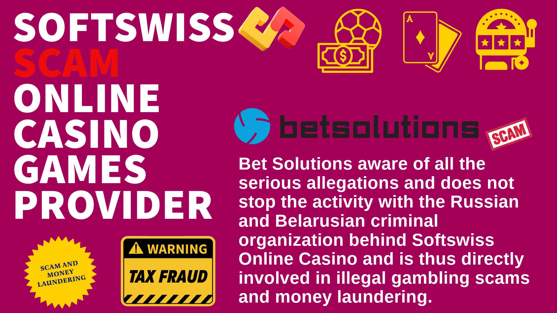 Bet Solutions - softswiss scam - Casino by Softswiss